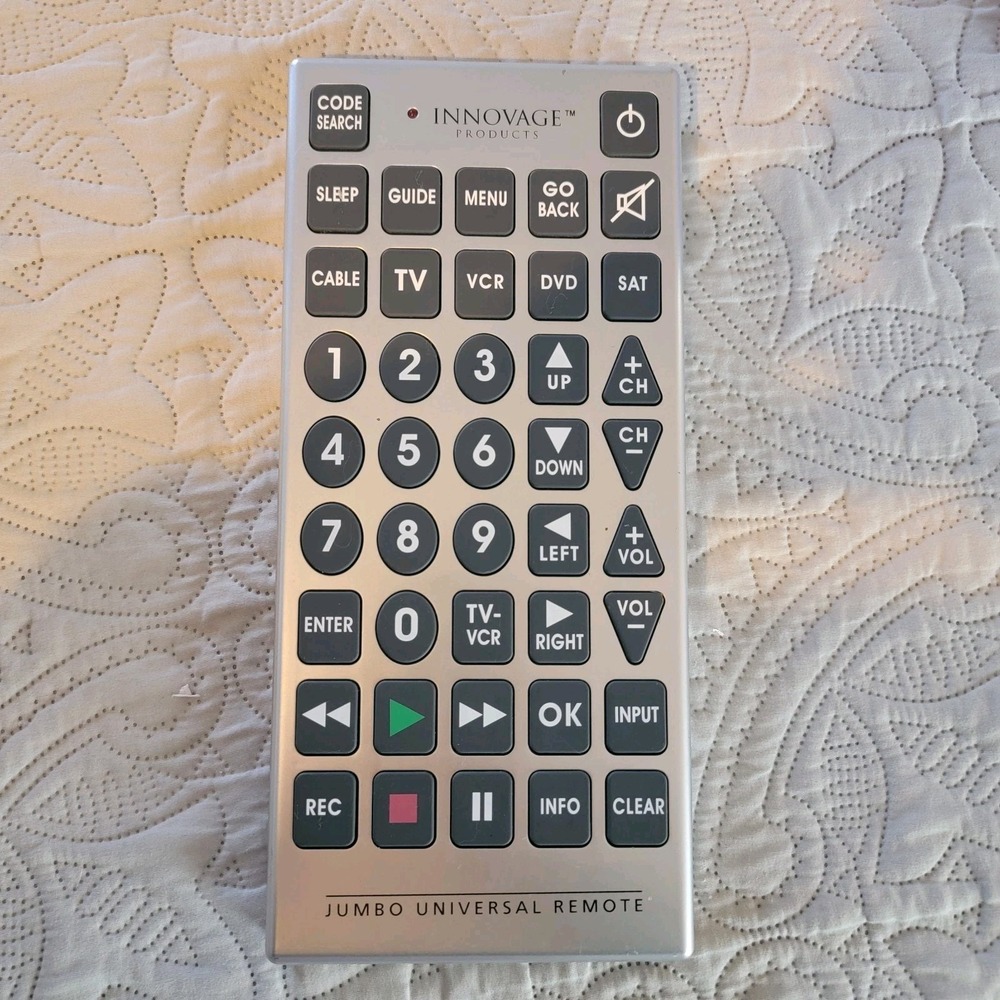 Innovage Universal‎ Jumbo Large Button TV Remote Control Tested & Works